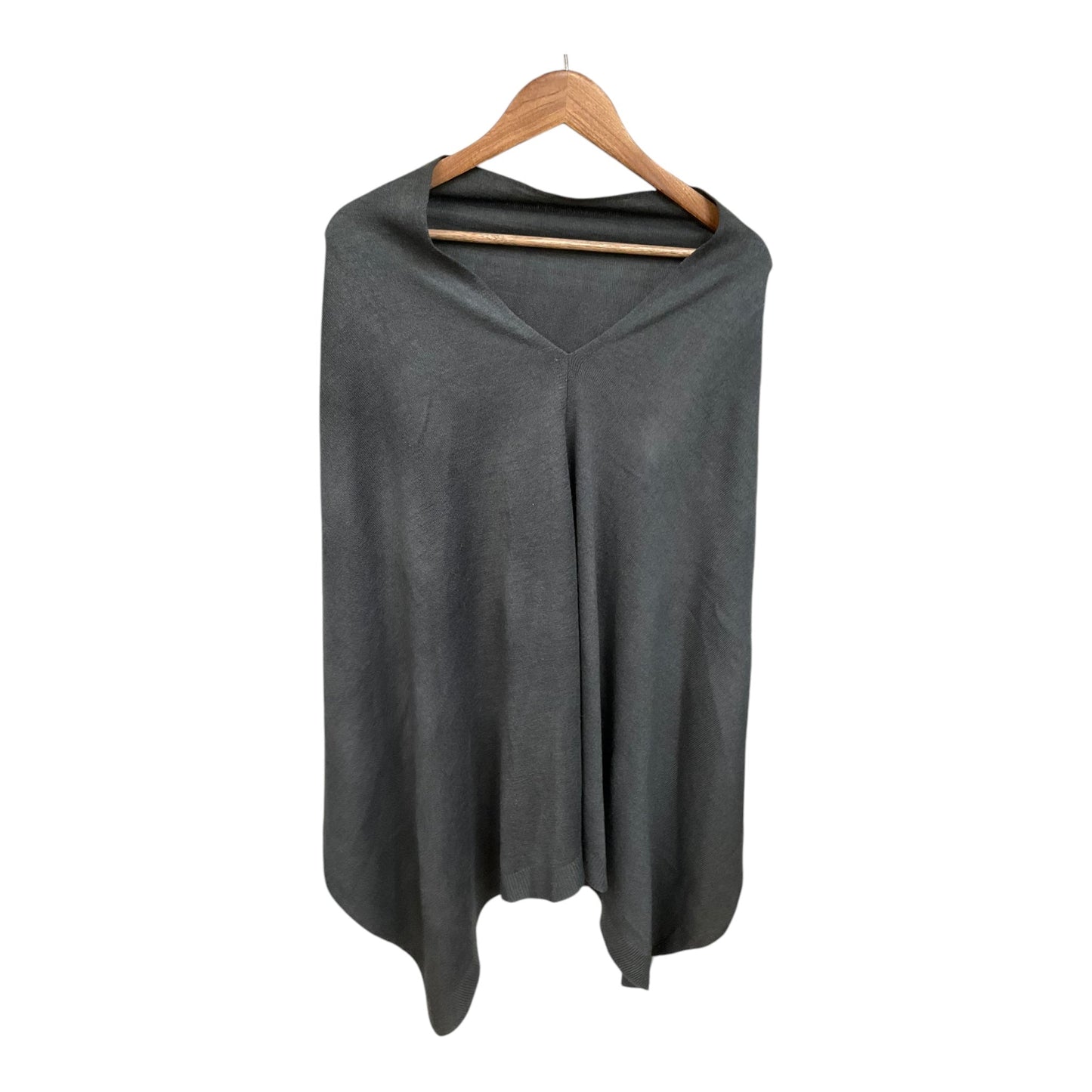 Poncho By Clothes Mentor In Grey, Size: Osfm