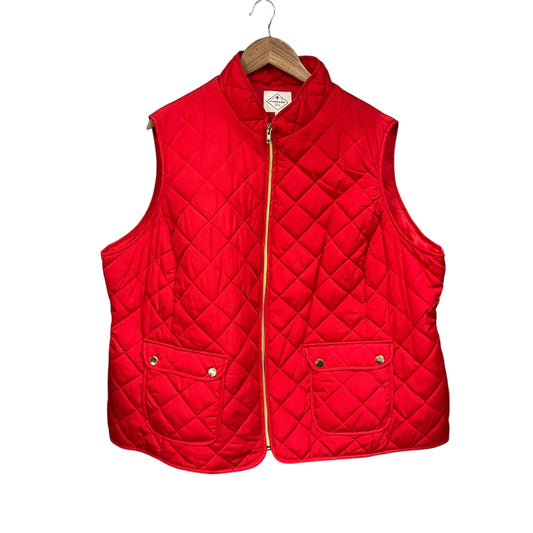 Vest Puffer & Quilted By St Johns Bay In Red, Size: 3x