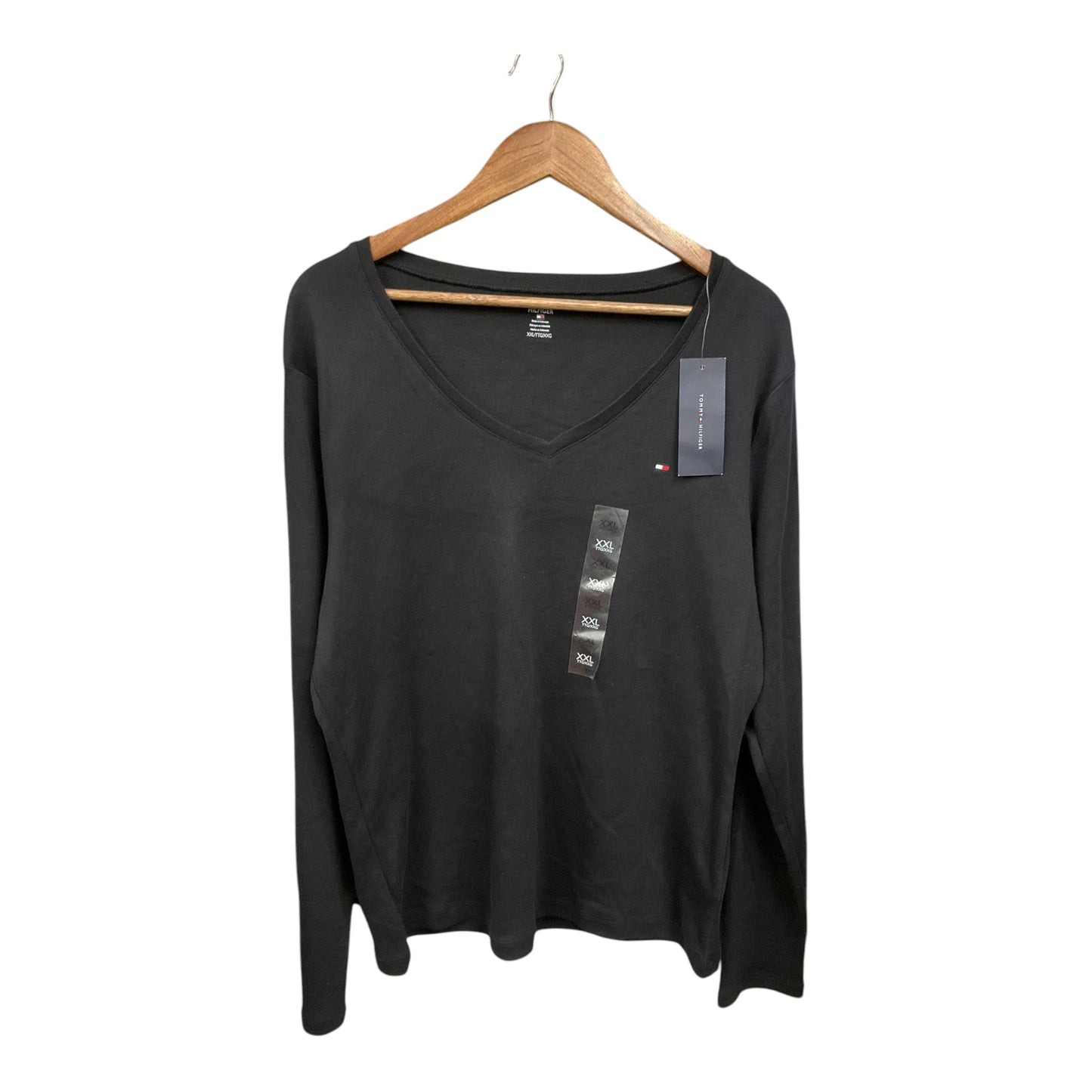 Top Long Sleeve Basic By Tommy Hilfiger In Black, Size: 1x