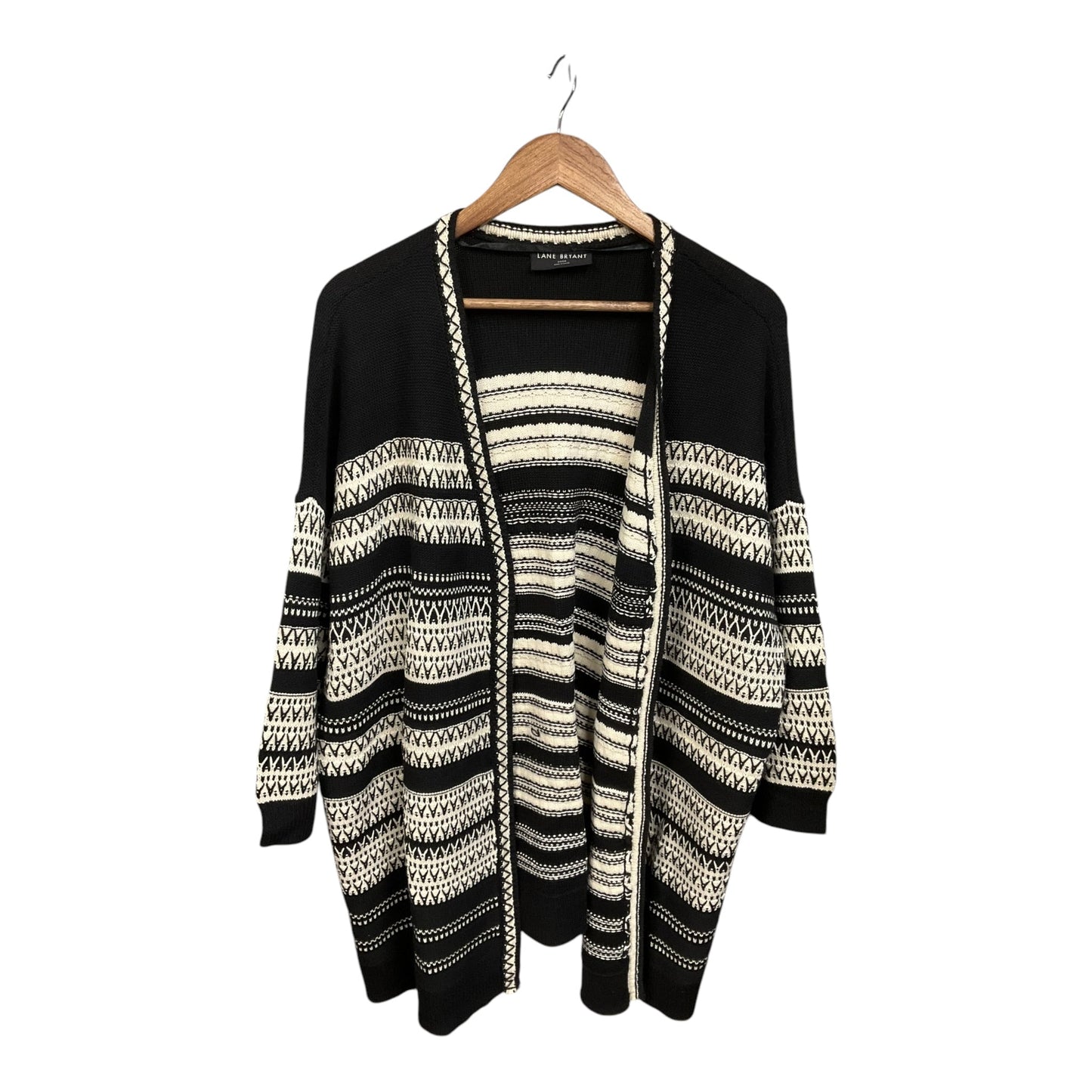 Cardigan By Lane Bryant In Black & White, Size: 3x