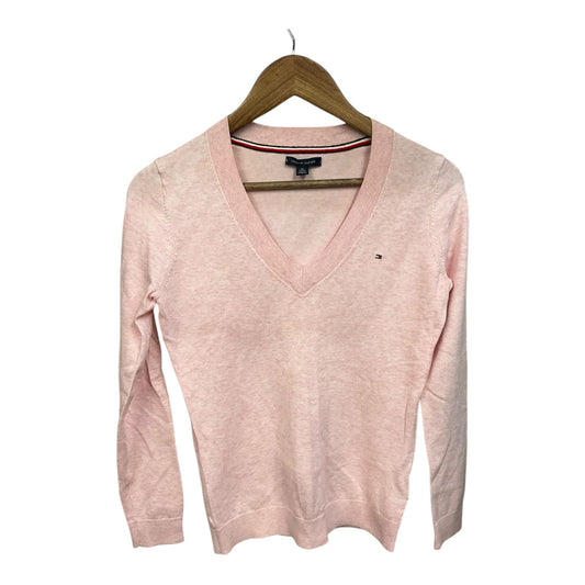 Top Long Sleeve By Tommy Hilfiger In Pink, Size: Xs