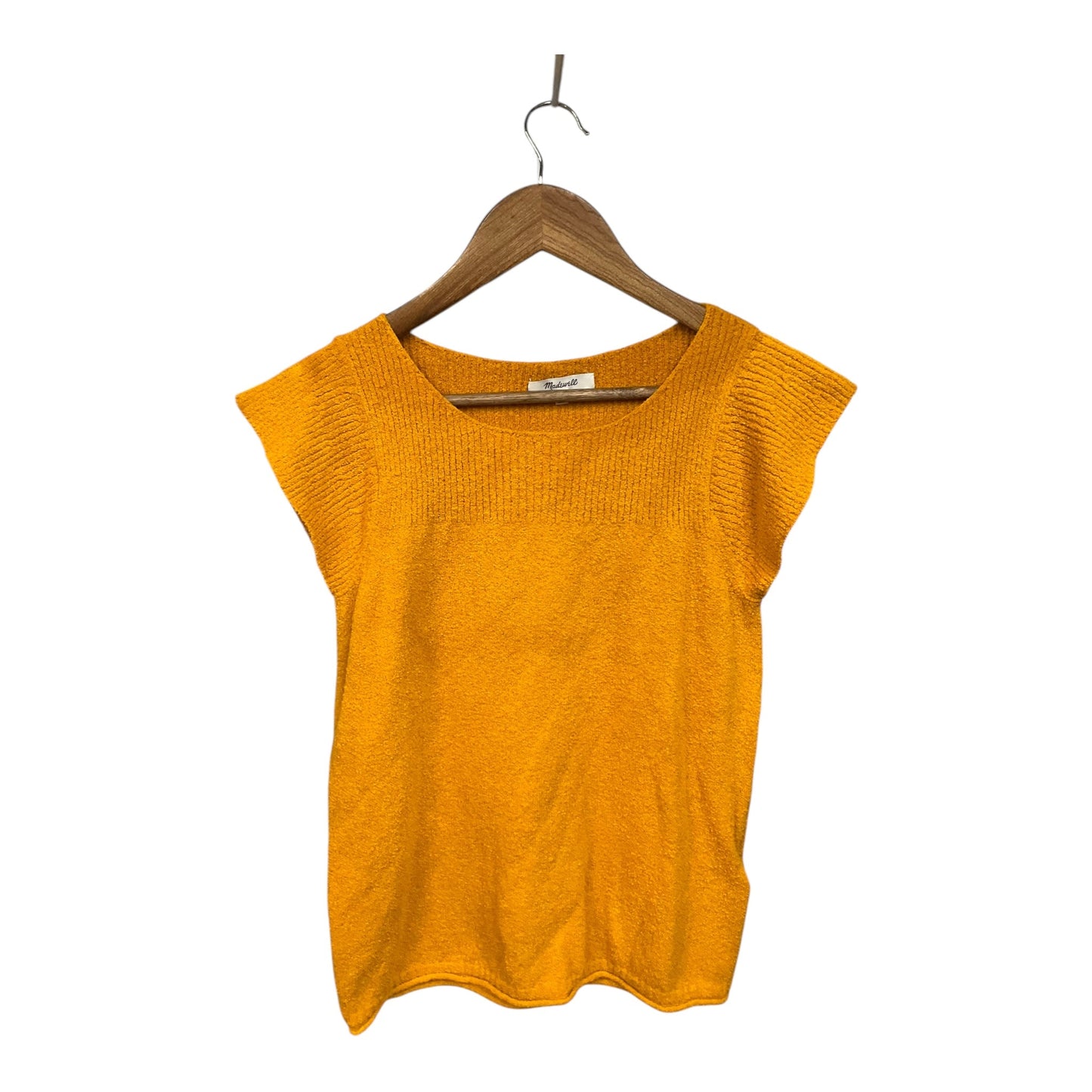 Top Short Sleeve By Madewell In Orange, Size: S