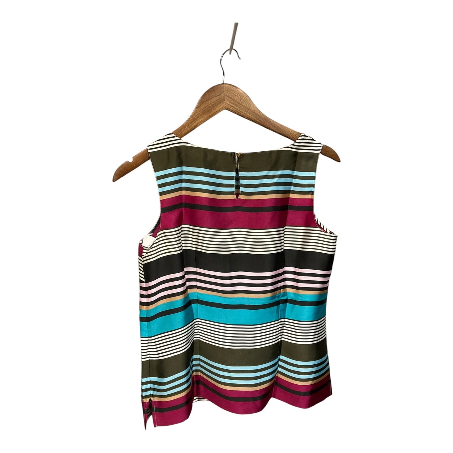 Top Sleeveless By Talbots In Striped Pattern, Size: S