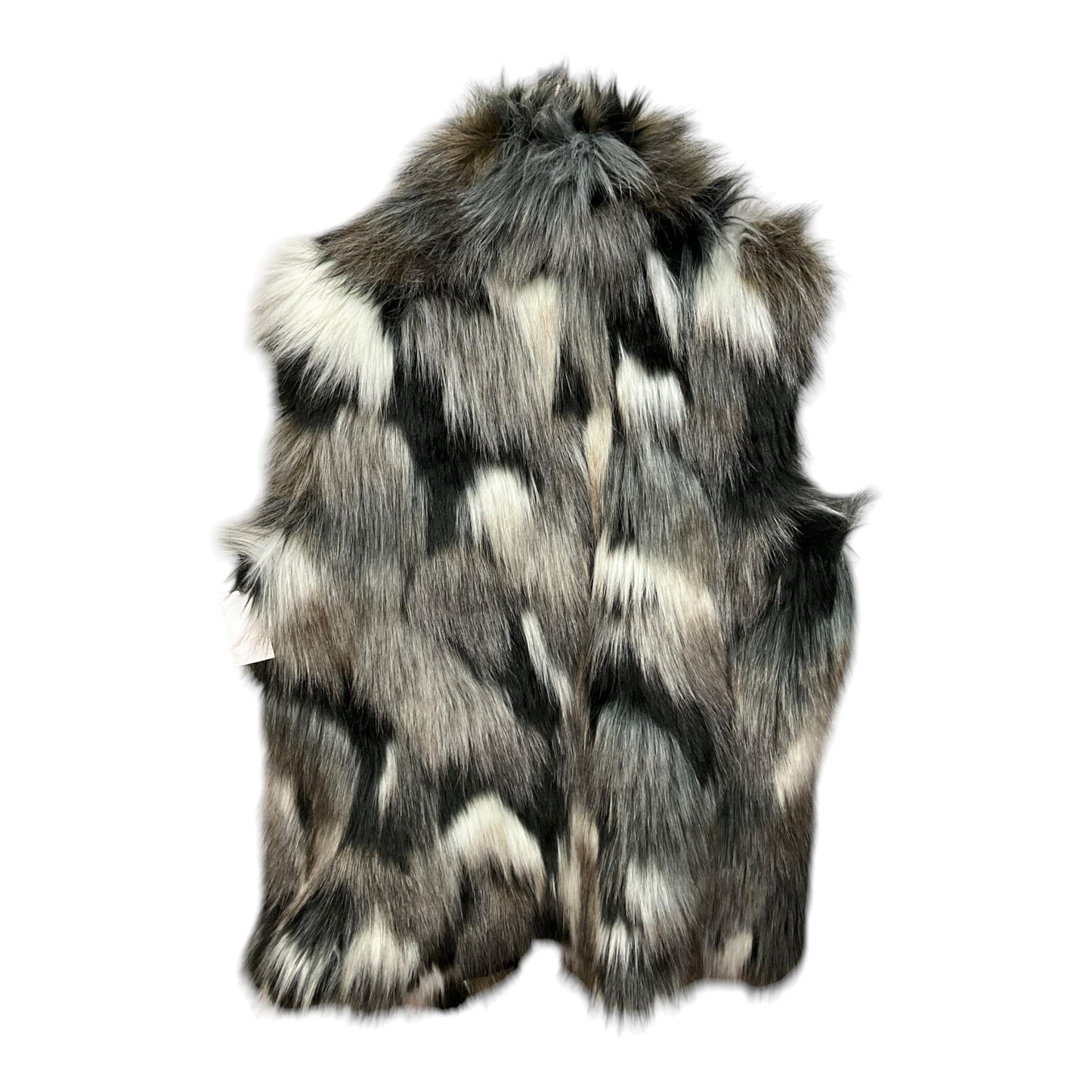 Vest Faux Fur & Sherpa By White House Black Market In Black & Brown, Size: L