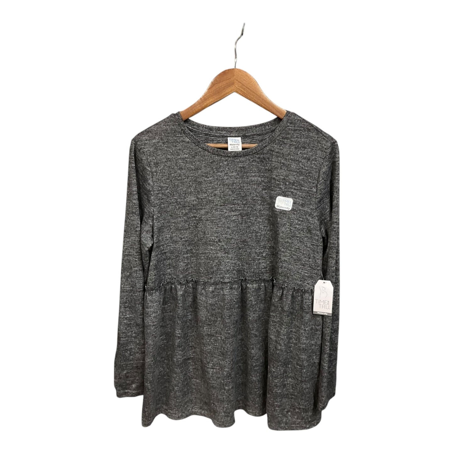 Mat Top Long Sleeve By Time And Tru, Size: L