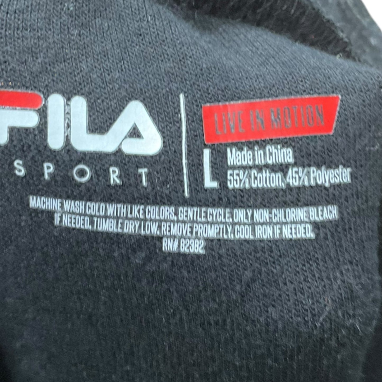 Athletic Pants By Fila In Black, Size: L