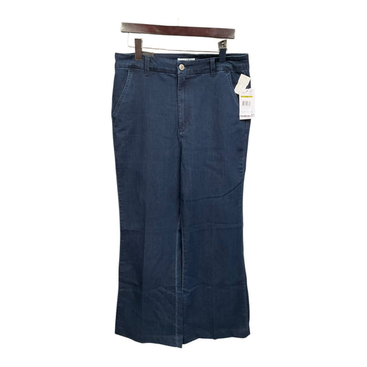 Jeans Wide Leg By Nine West Apparel In Blue Denim, Size: 14