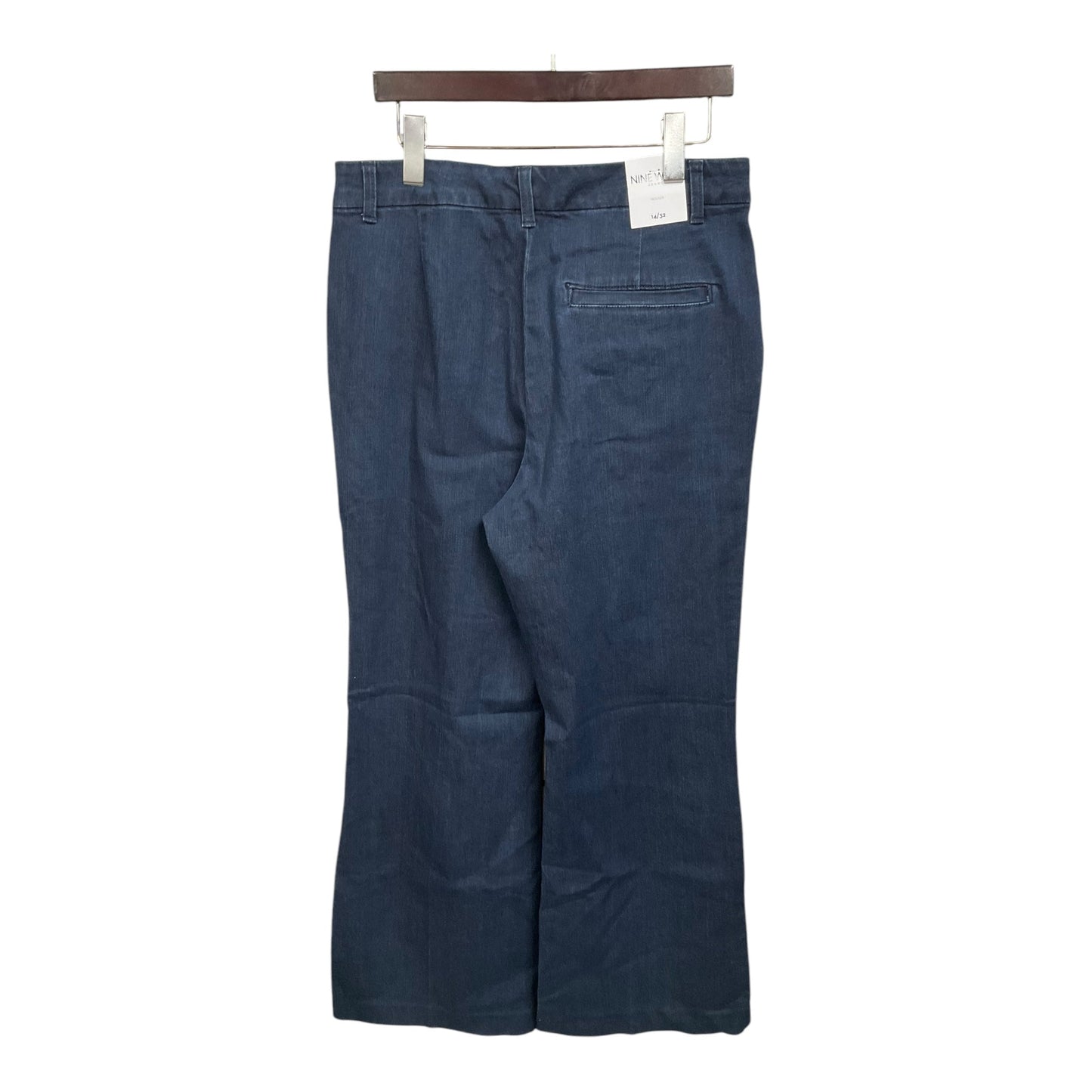 Jeans Wide Leg By Nine West Apparel In Blue Denim, Size: 14