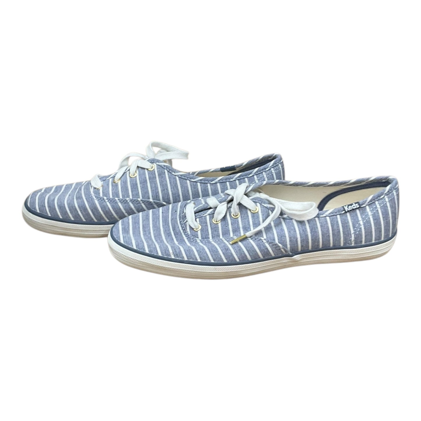 Shoes Flats By Keds In Blue & White, Size: 9