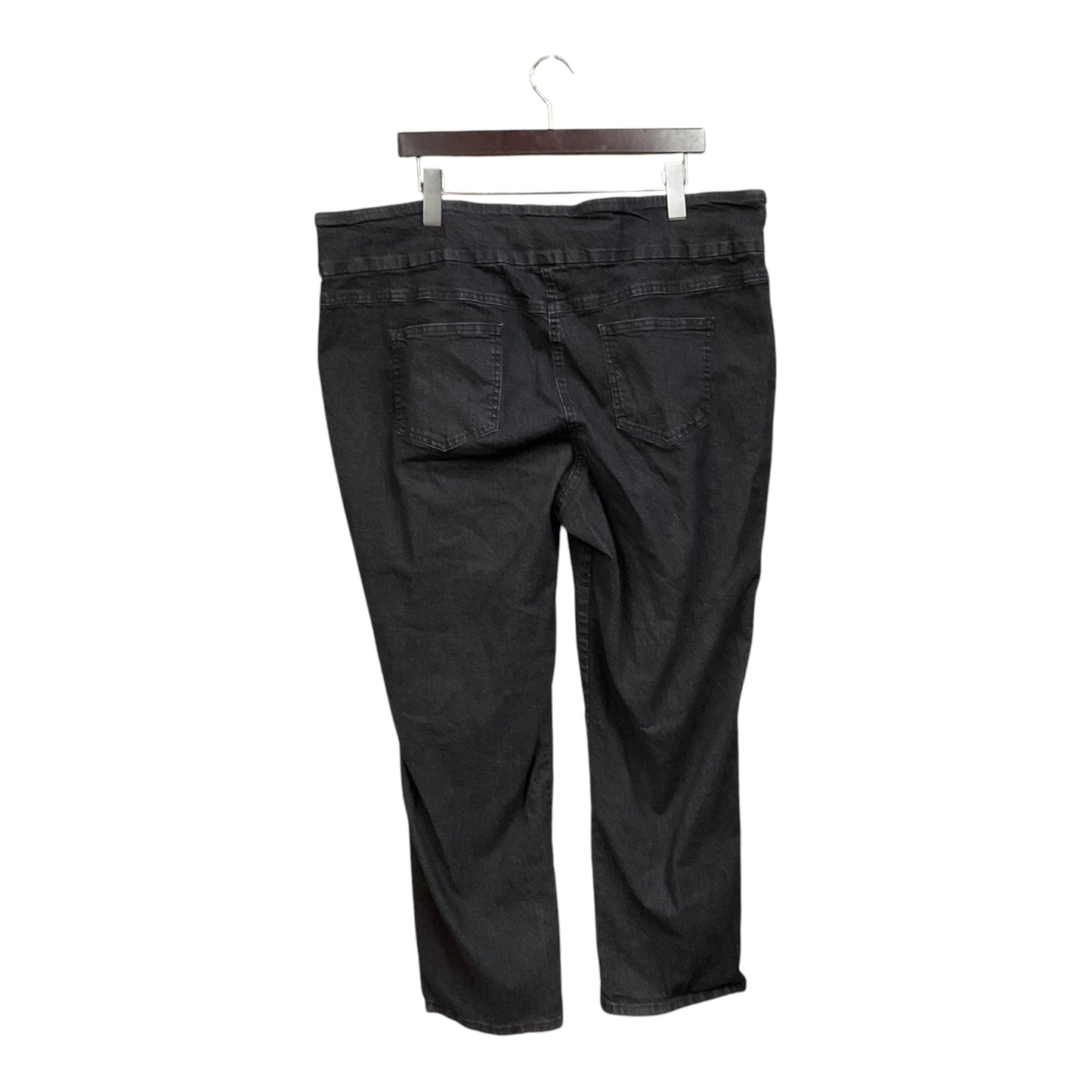 Jeans Straight By Ruby Rd In Black Denim, Size: 22