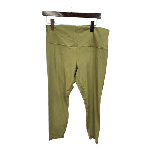 Athletic Leggings By Lululemon In Green, Size: L