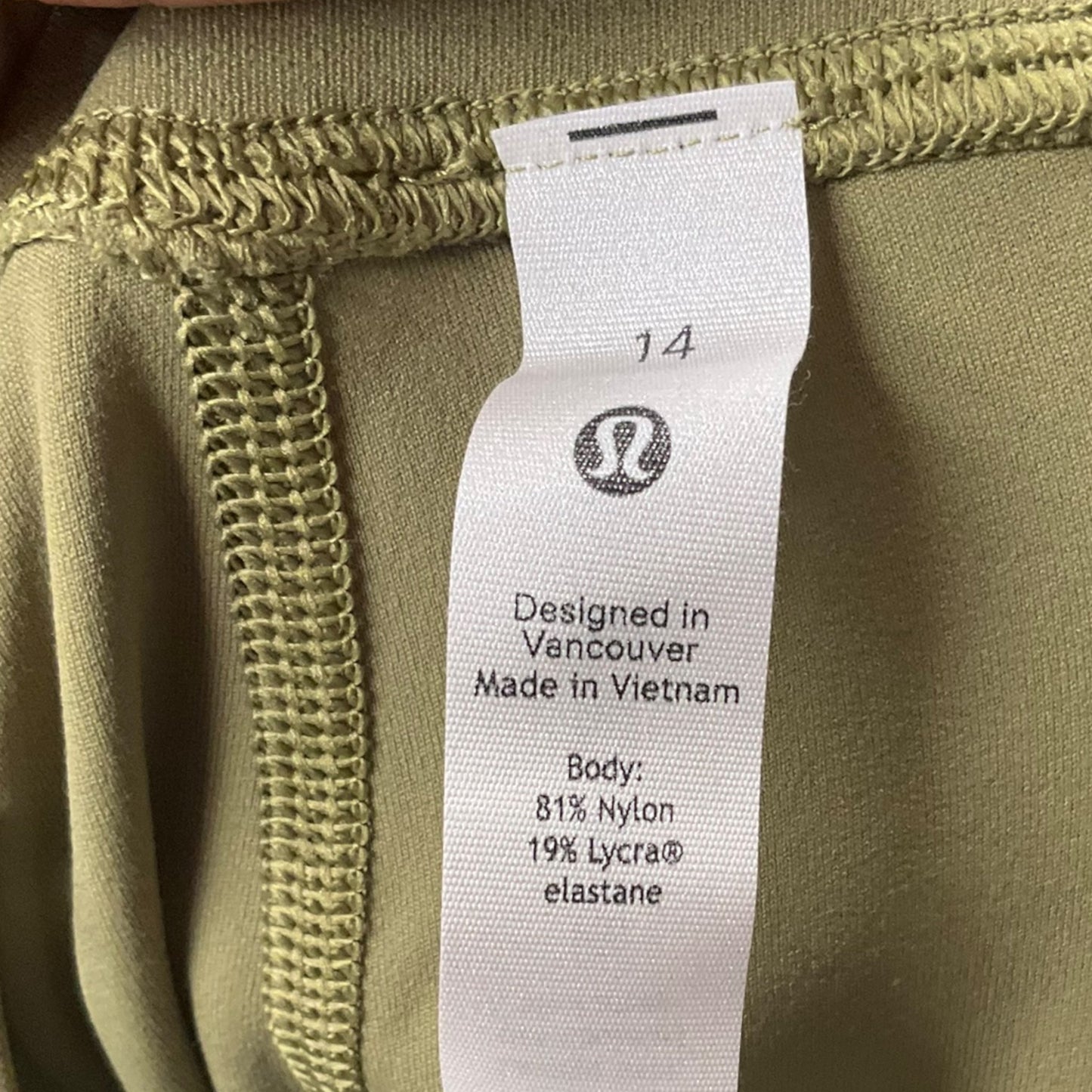 Athletic Leggings By Lululemon In Green, Size: L