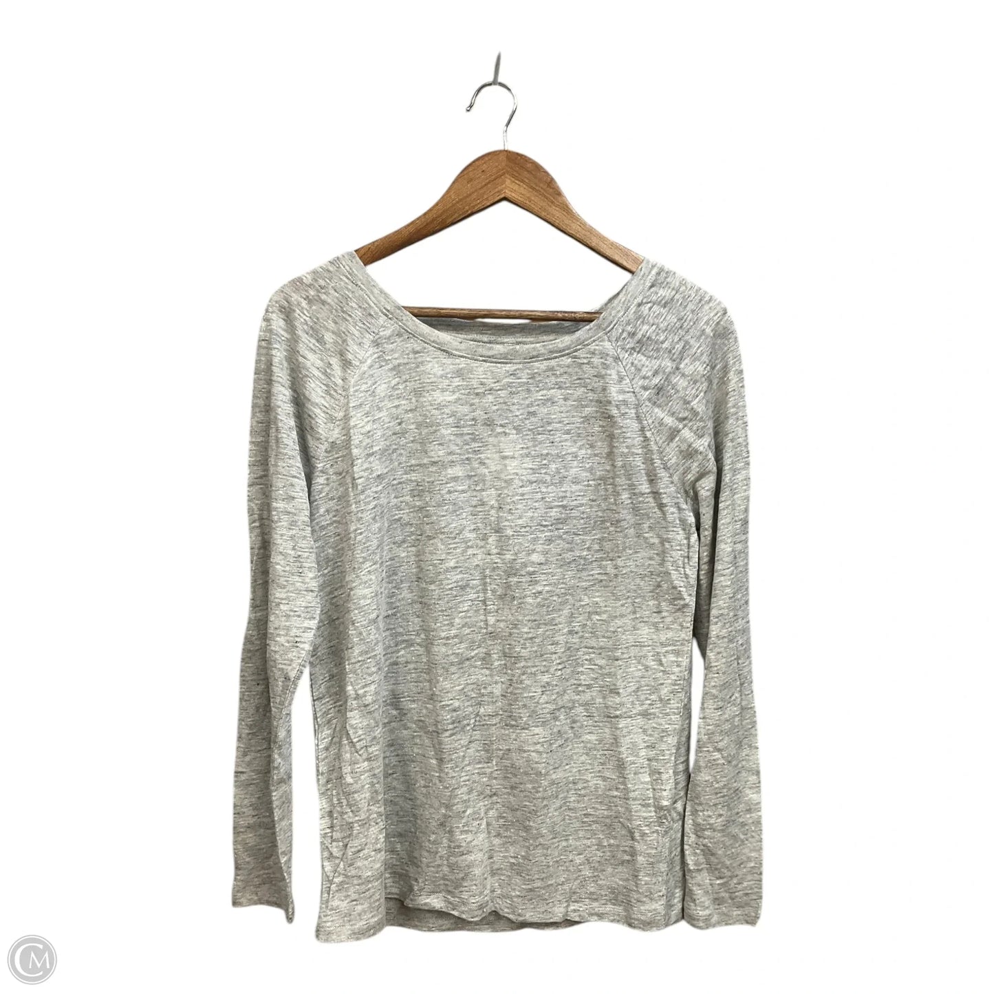 Top Long Sleeve By Banana Republic In Grey, Size: M