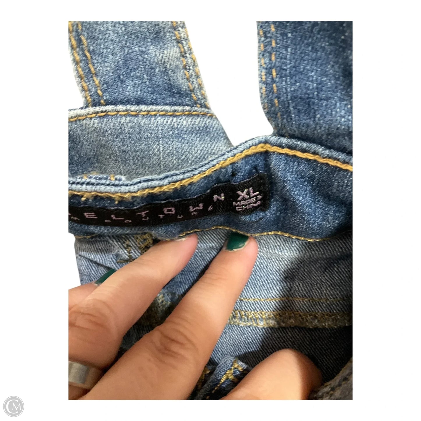 Shortalls By Cmc In Blue Denim, Size: Xl