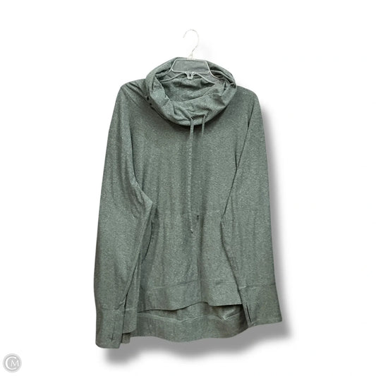 Athletic Top Long Sleeve Collar By Balance Collection In Green, Size: 2x