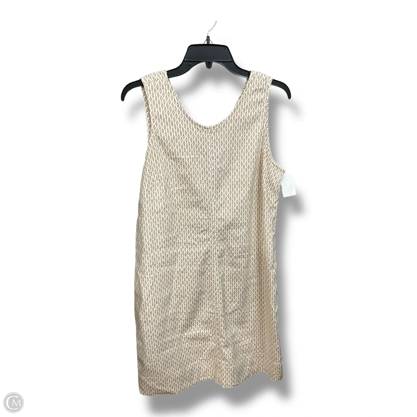 Dress Casual Midi By Tommy Bahama In Gold & White, Size: L