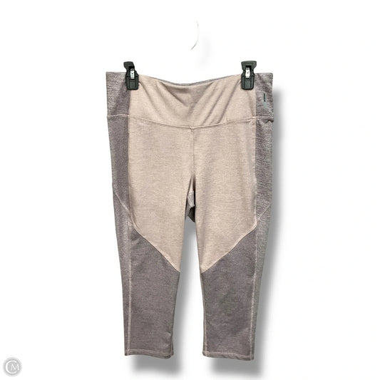 Athletic Capris By Rbx In Pink & Purple, Size: L
