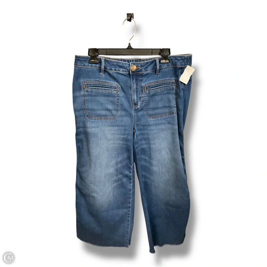 Jeans Cropped By J. Jill In Blue Denim, Size: 16
