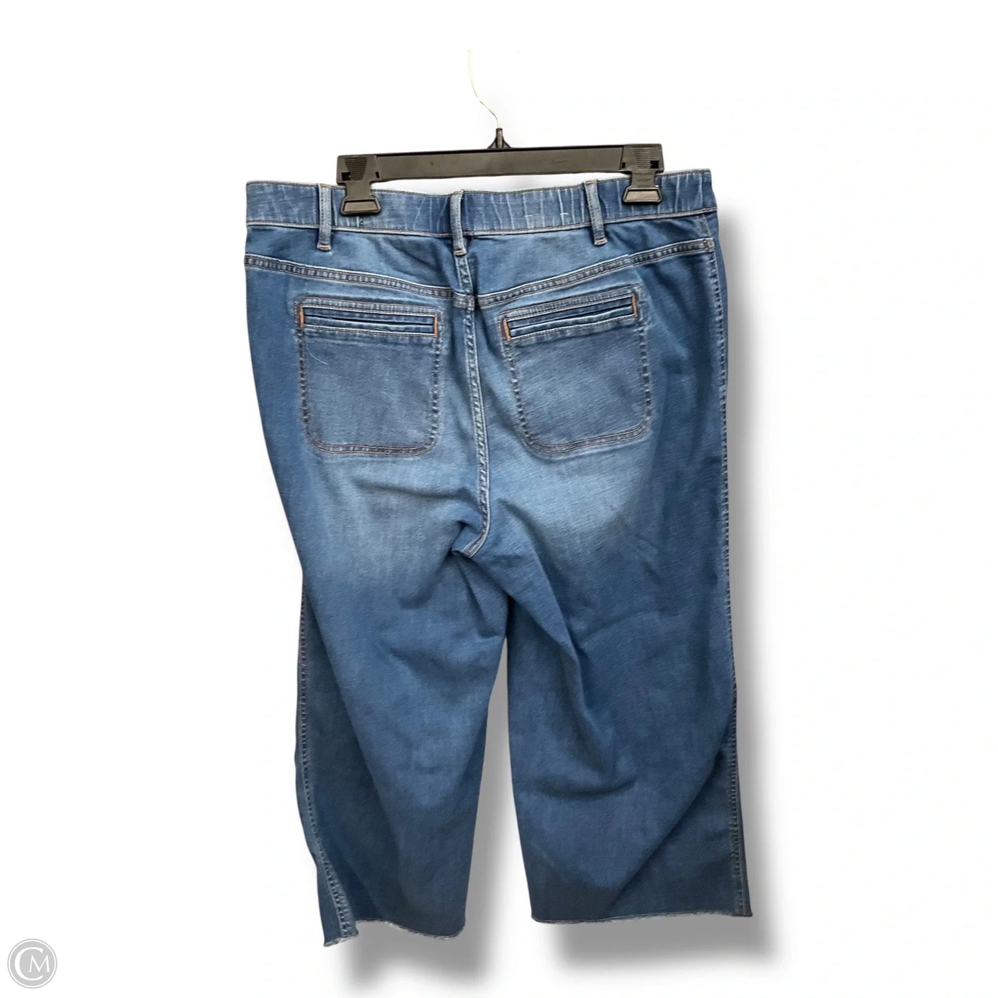 Jeans Cropped By J. Jill In Blue Denim, Size: 16
