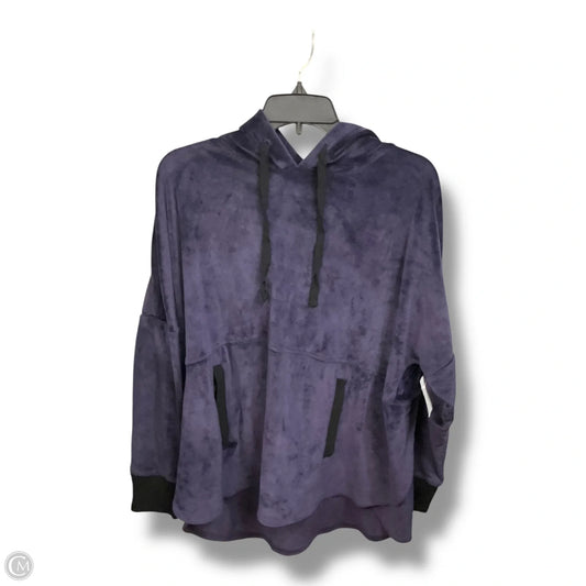 Sweatshirt Hoodie By Dkny In Purple, Size: M
