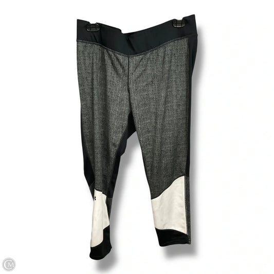 Athletic Capris By Under Armour In Black & White, Size: Xl