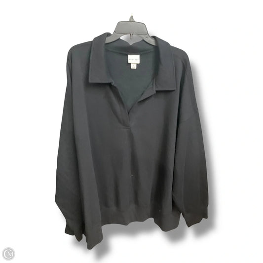 Sweatshirt Collar By Ava & Viv In Black, Size: 4x