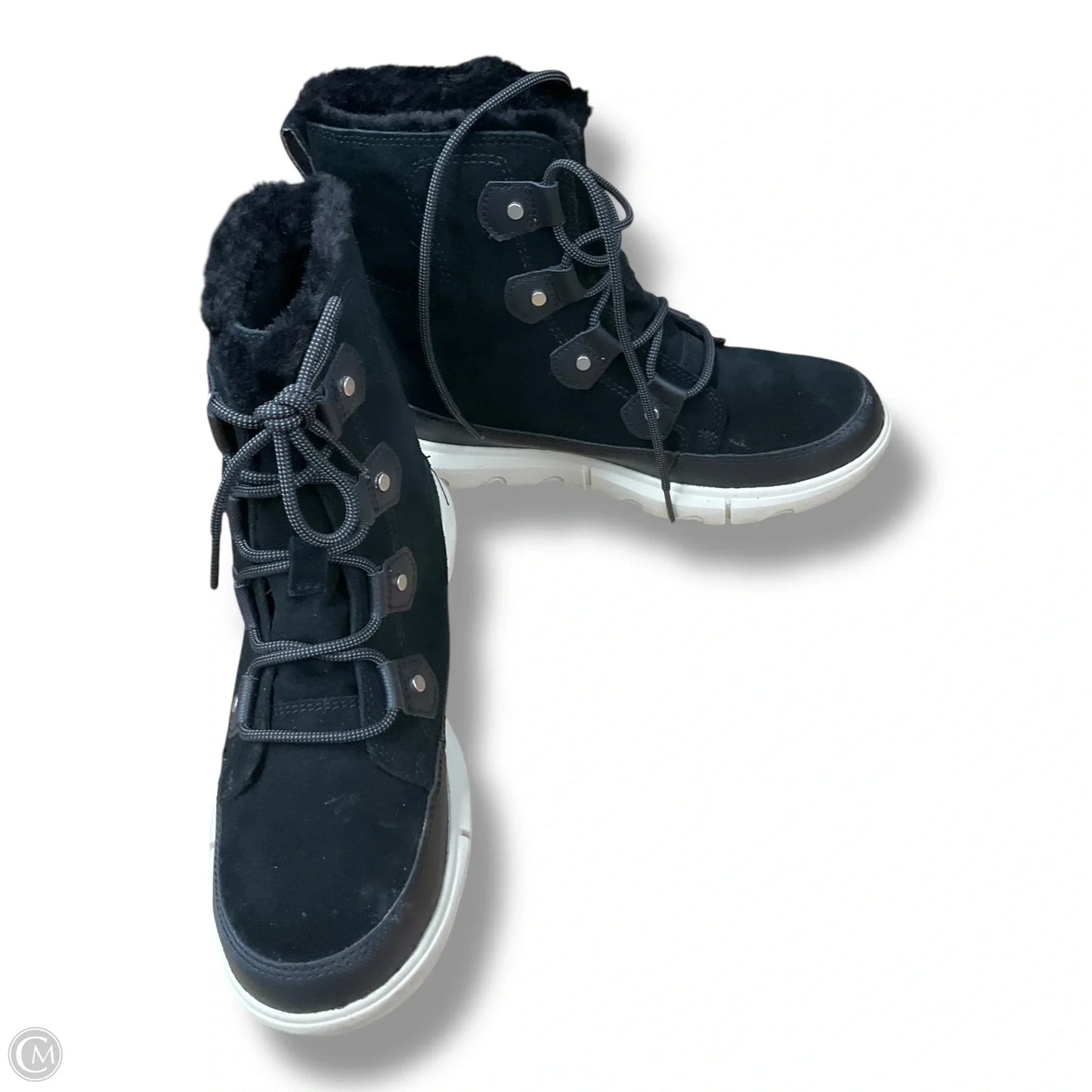 Boots Snow By Sorel In Black & White, Size: 8