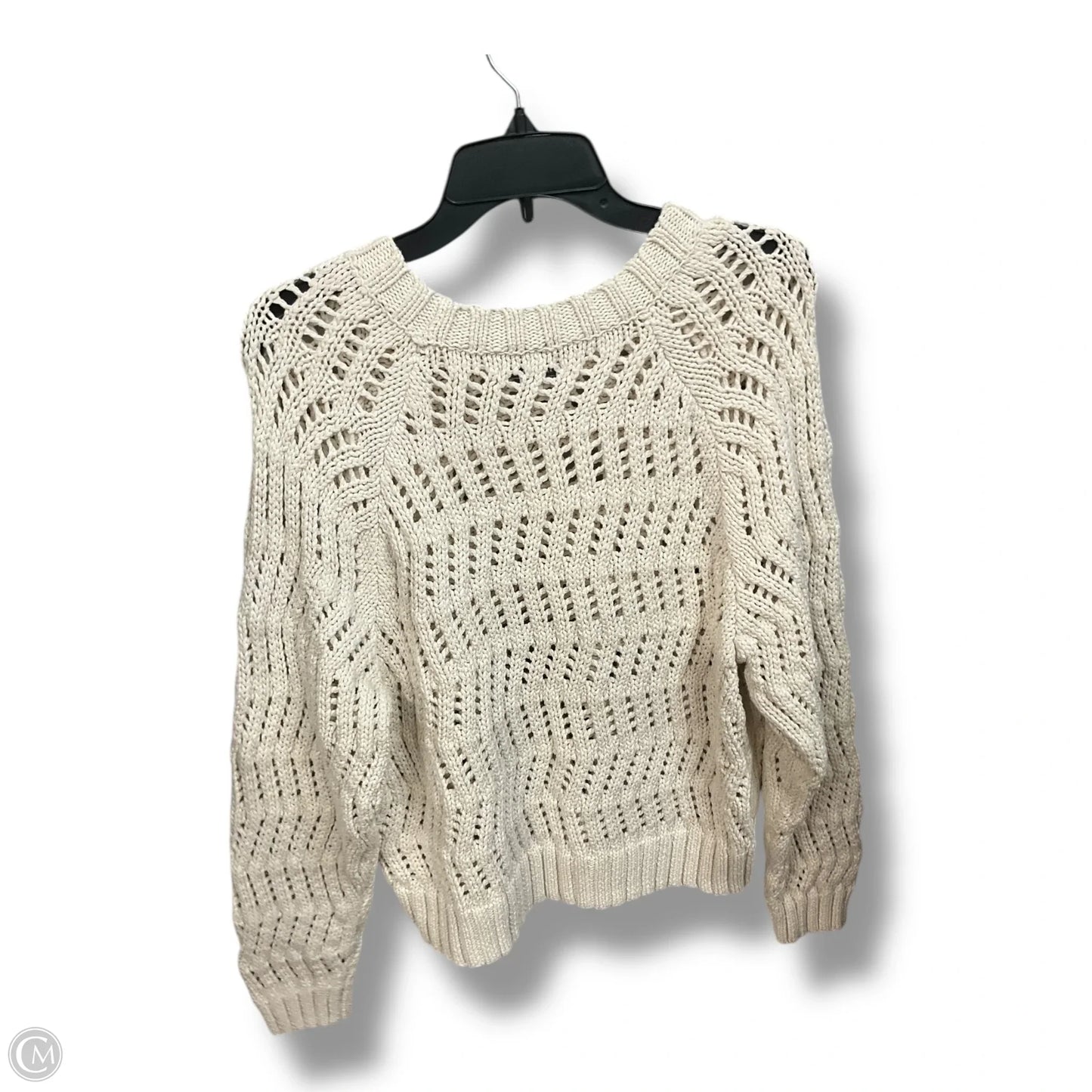 Sweater By American Eagle In Cream, Size: Xl