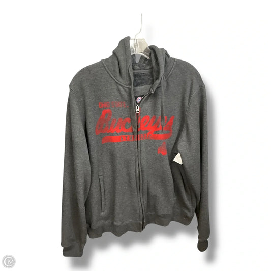 Sweatshirt Hoodie By Clothes Mentor In Grey, Size: Xl