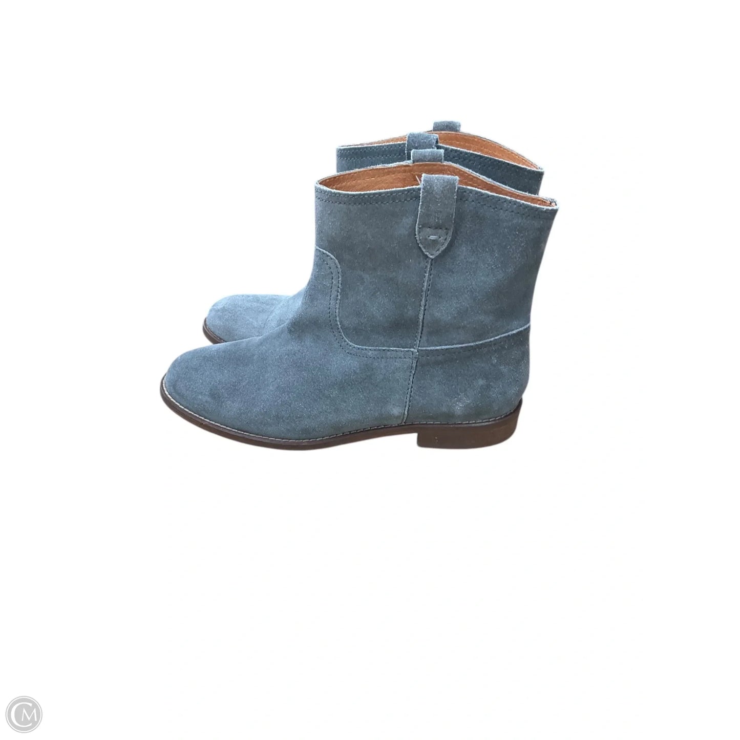 Boots Ankle Flats By Madewell In Grey, Size: 9.5