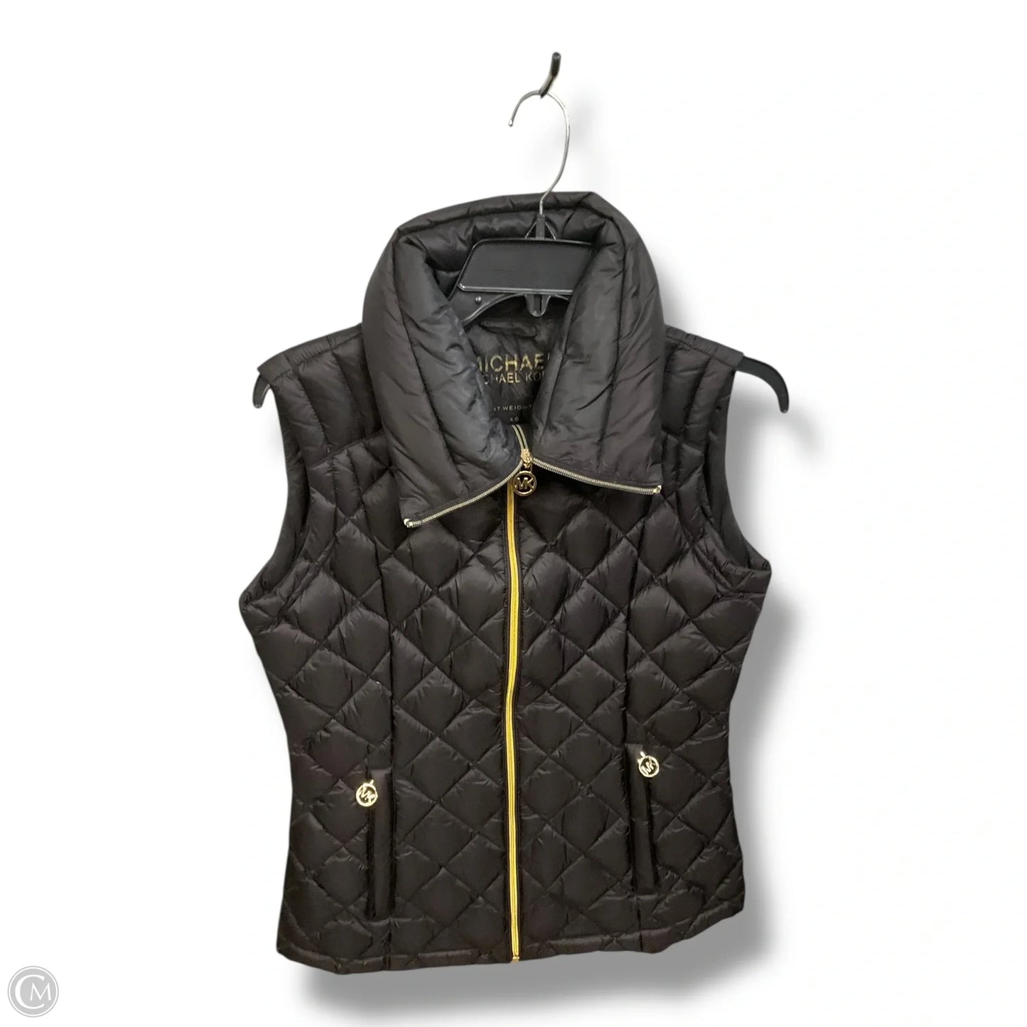 Vest Designer By Michael Kors In Black, Size: Xs