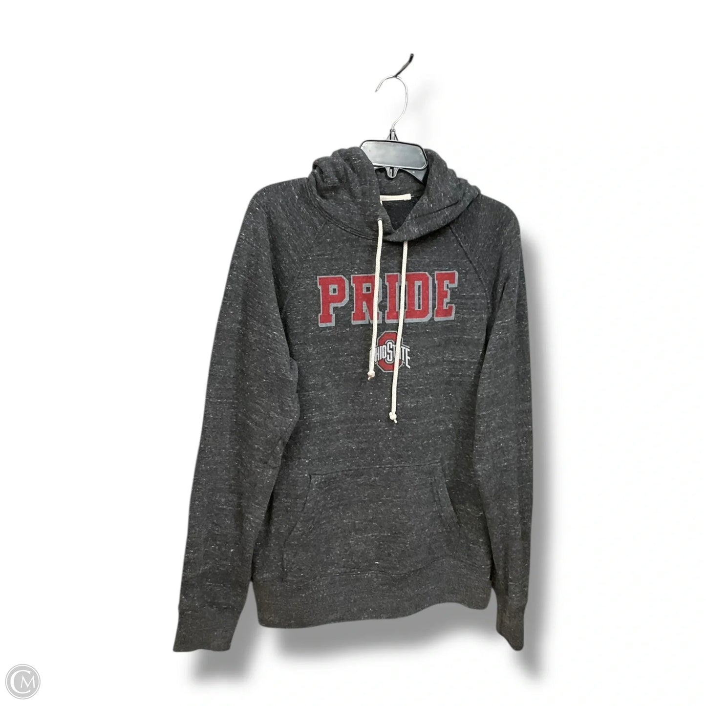 Sweatshirt Hoodie By Homage In Grey & Red, Size: M