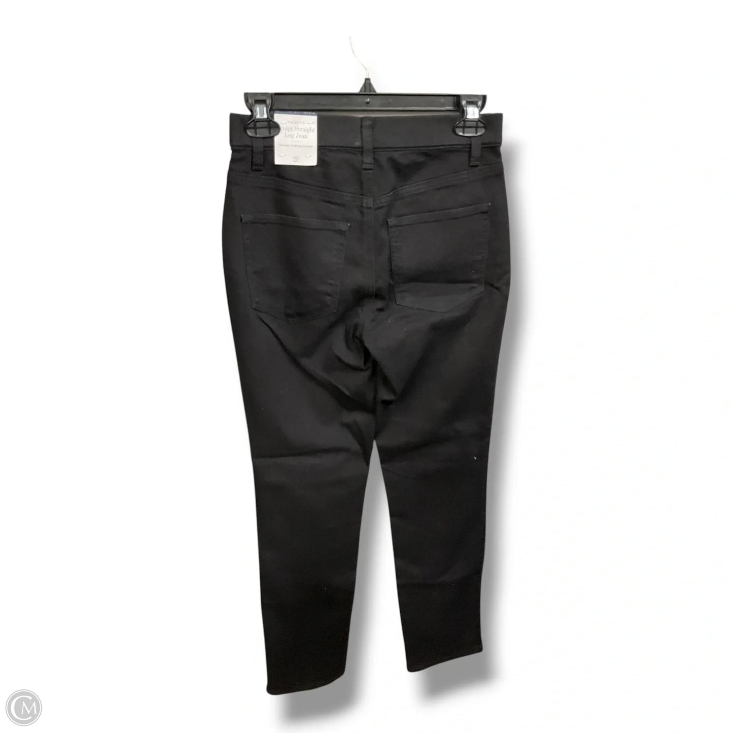 Jeans Straight By Talbots In Black, Size: 2
