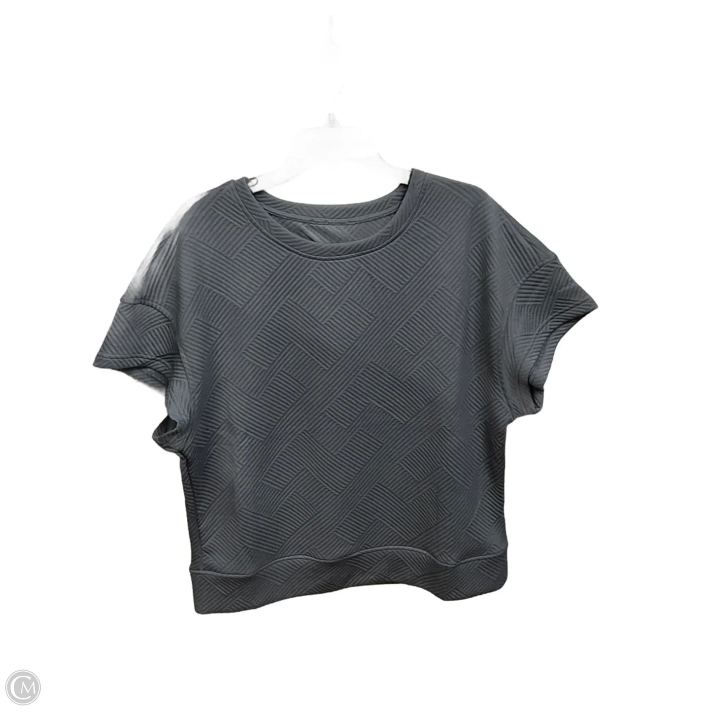 Top Short Sleeve By Clothes Mentor In Grey, Size: M