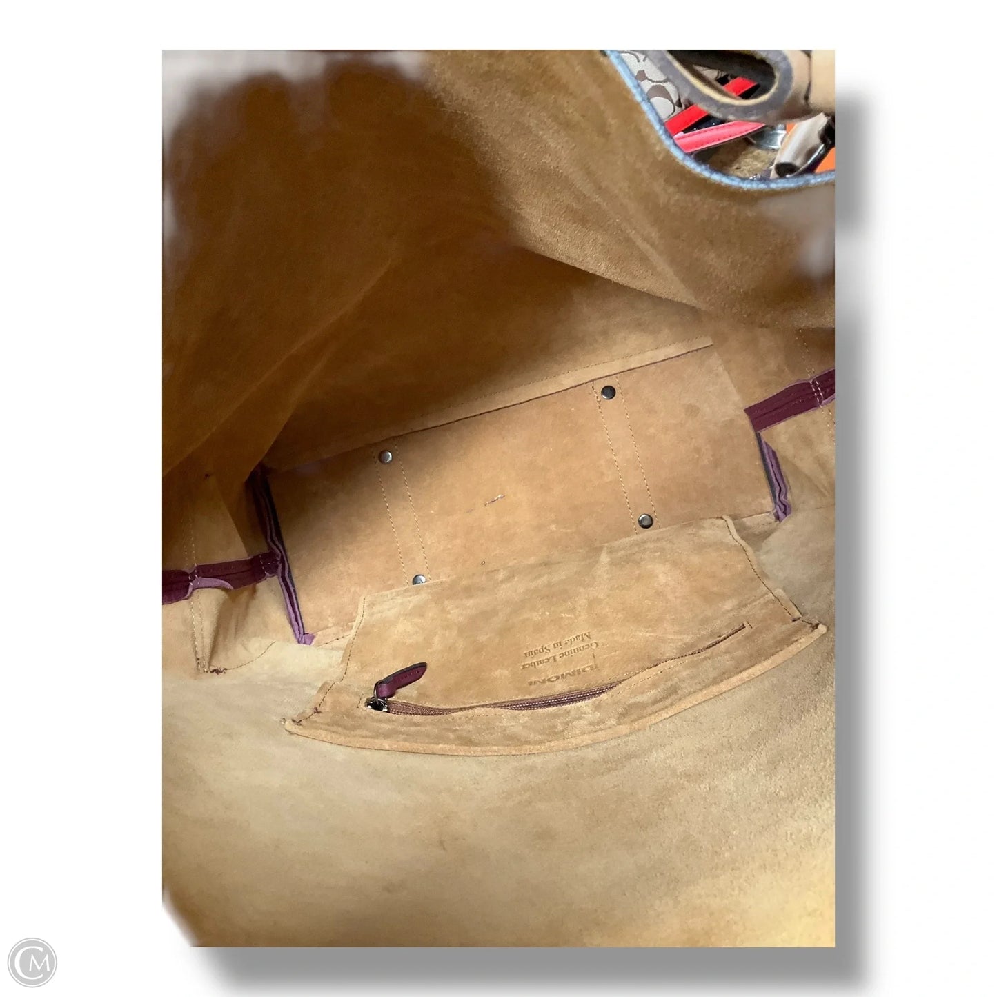 Handbag Leather By Cmc, Size: Large