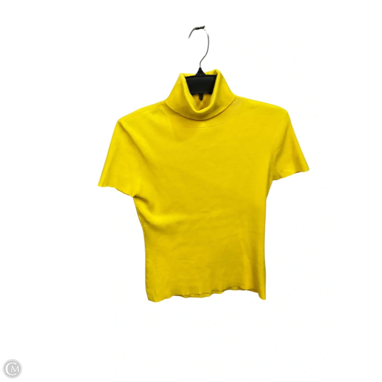 Top Short Sleeve By Carlisle In Yellow, Size: M