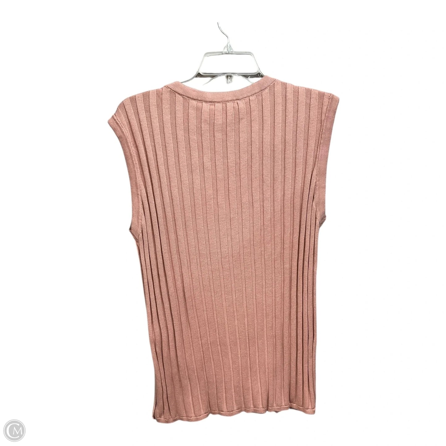 Vest Sweater By Industry In Pink, Size: L