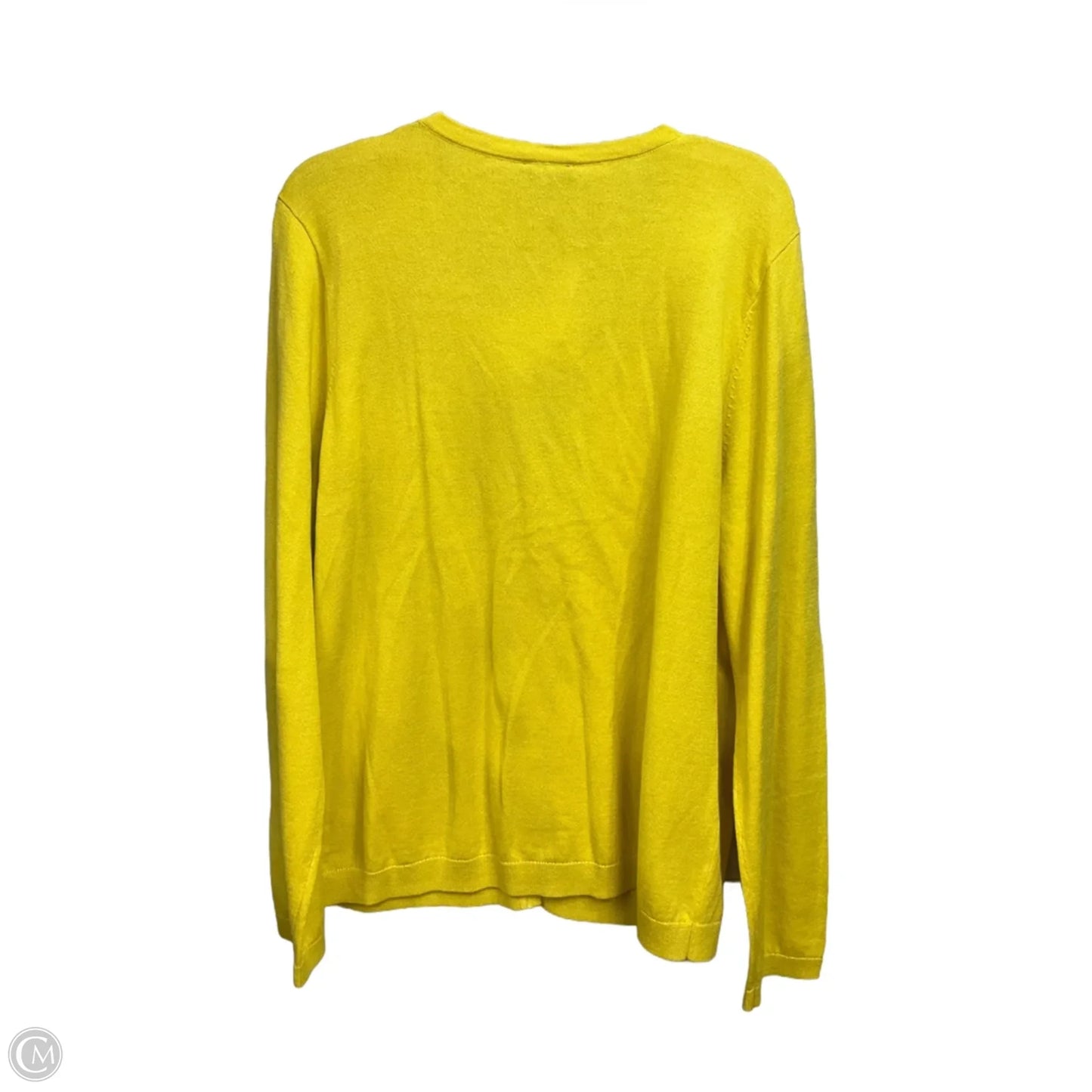Top Sleeveless By Talbots In Yellow, Size: Xl