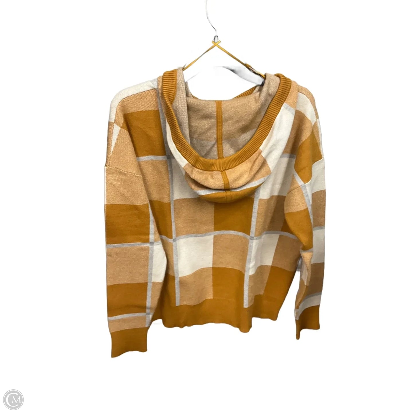 Sweater By Rachel Roy In Tan & White, Size: L