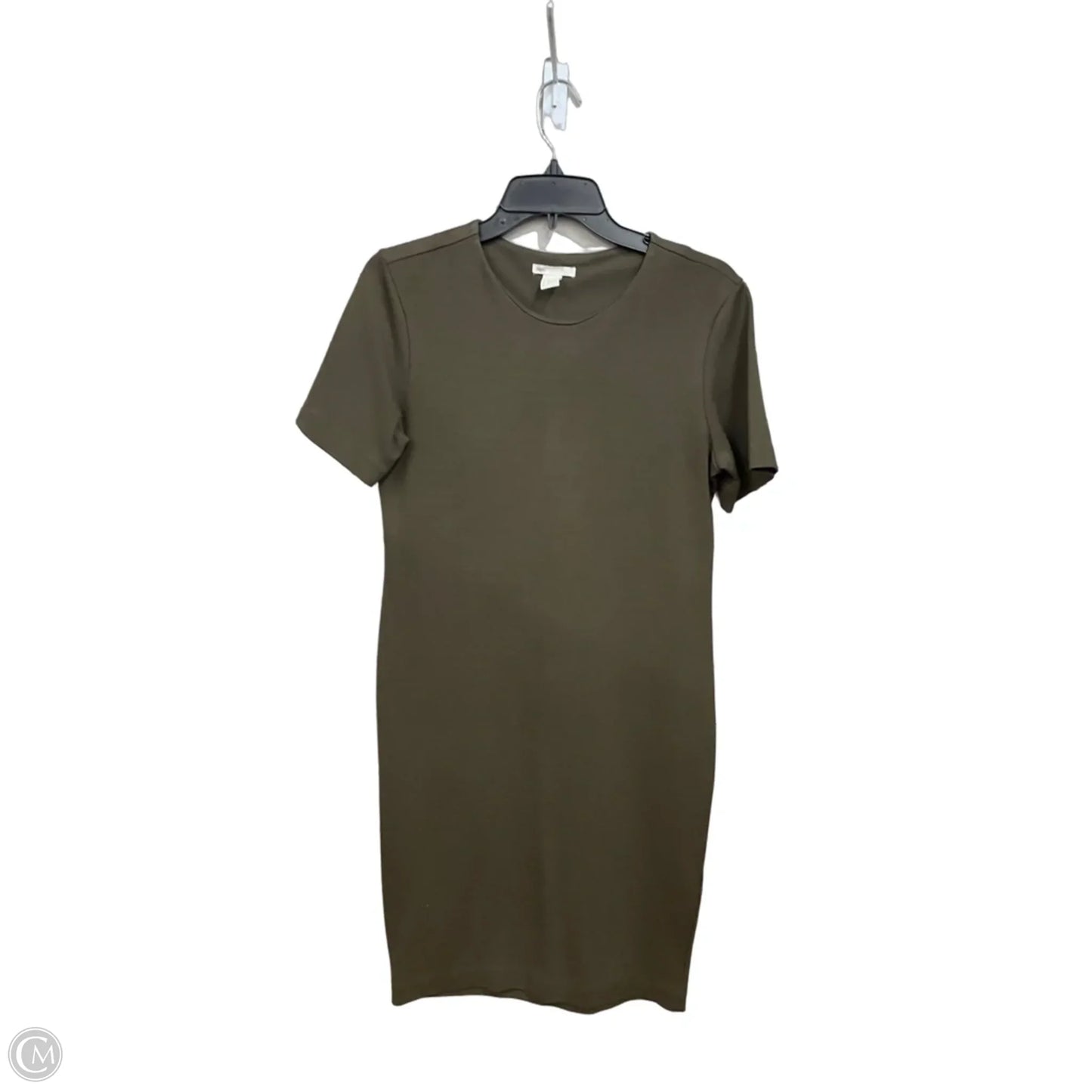 Dress Casual Midi By H&m In Green, Size: M