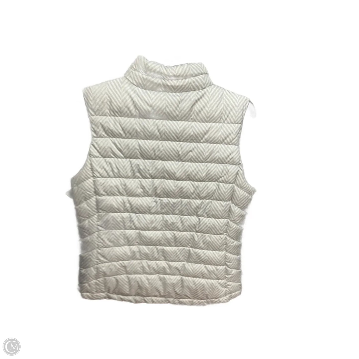 Vest Puffer & Quilted By Gap In Grey & White, Size: M