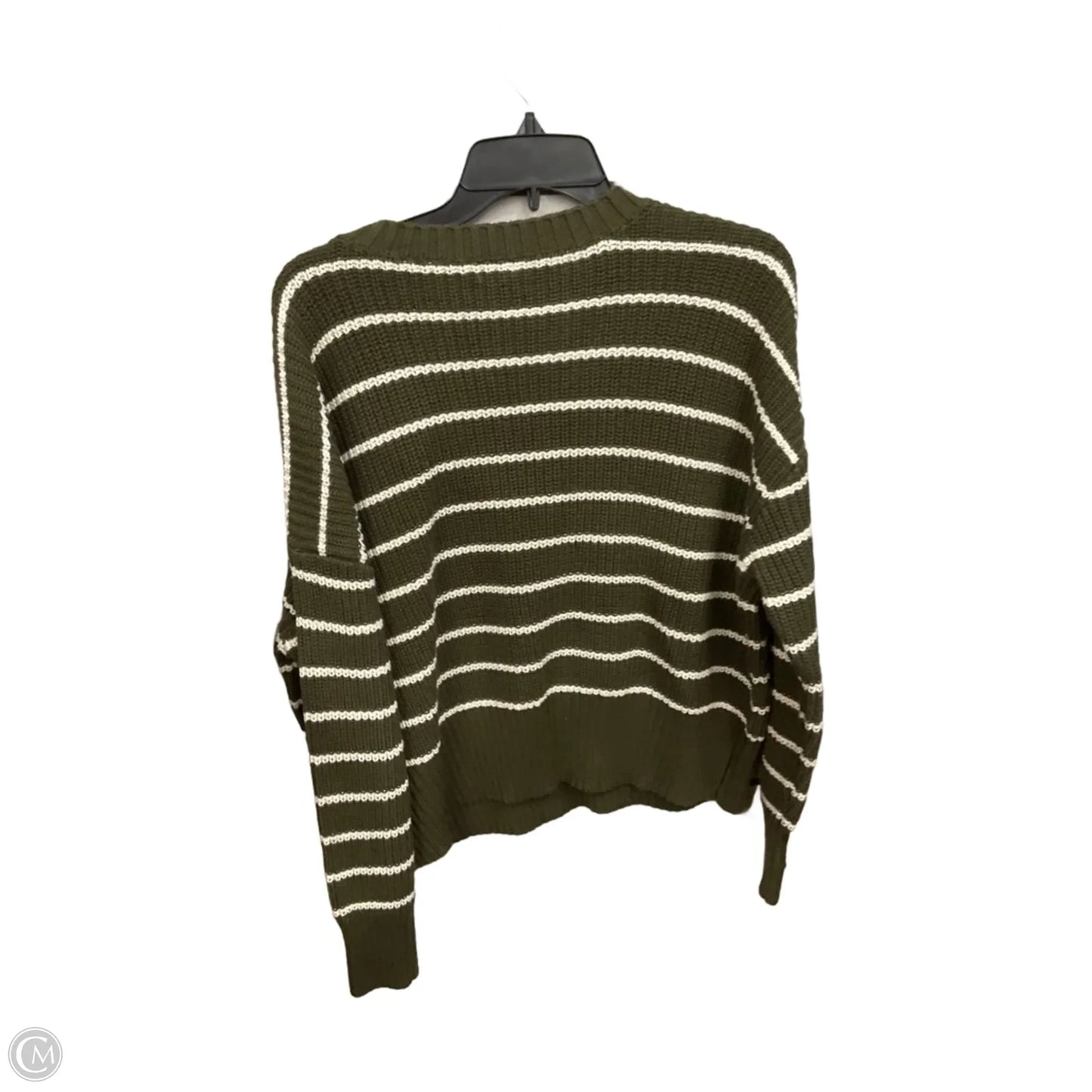 Sweater By Ana In Green & White, Size: Xxl
