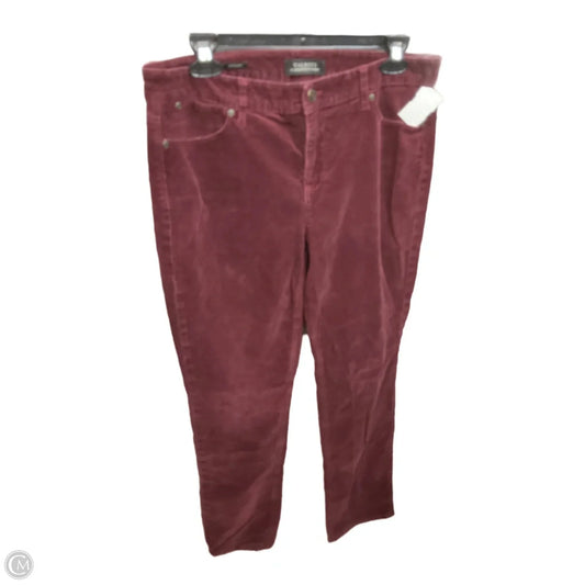 Pants Corduroy By Talbots In Maroon, Size: 8