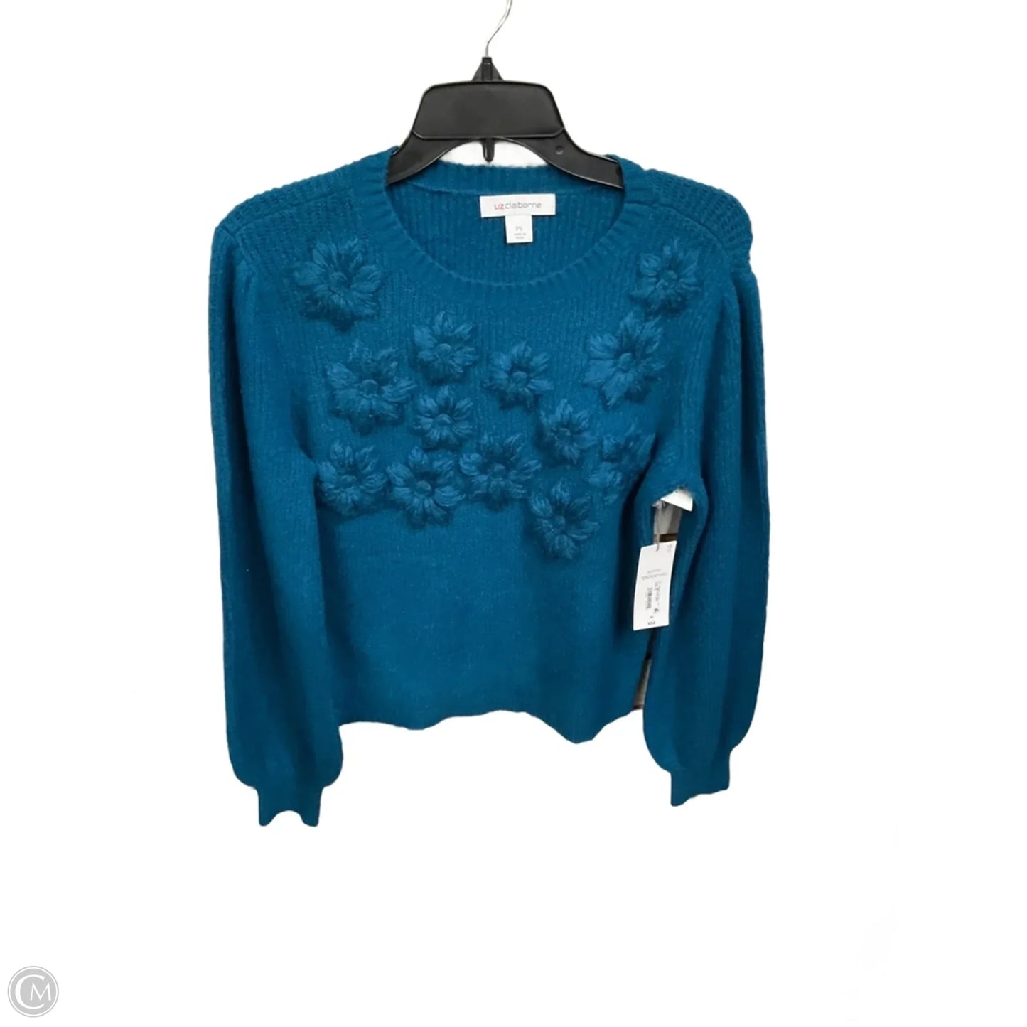 Sweater By Liz Claiborne In Teal, Size: Sp
