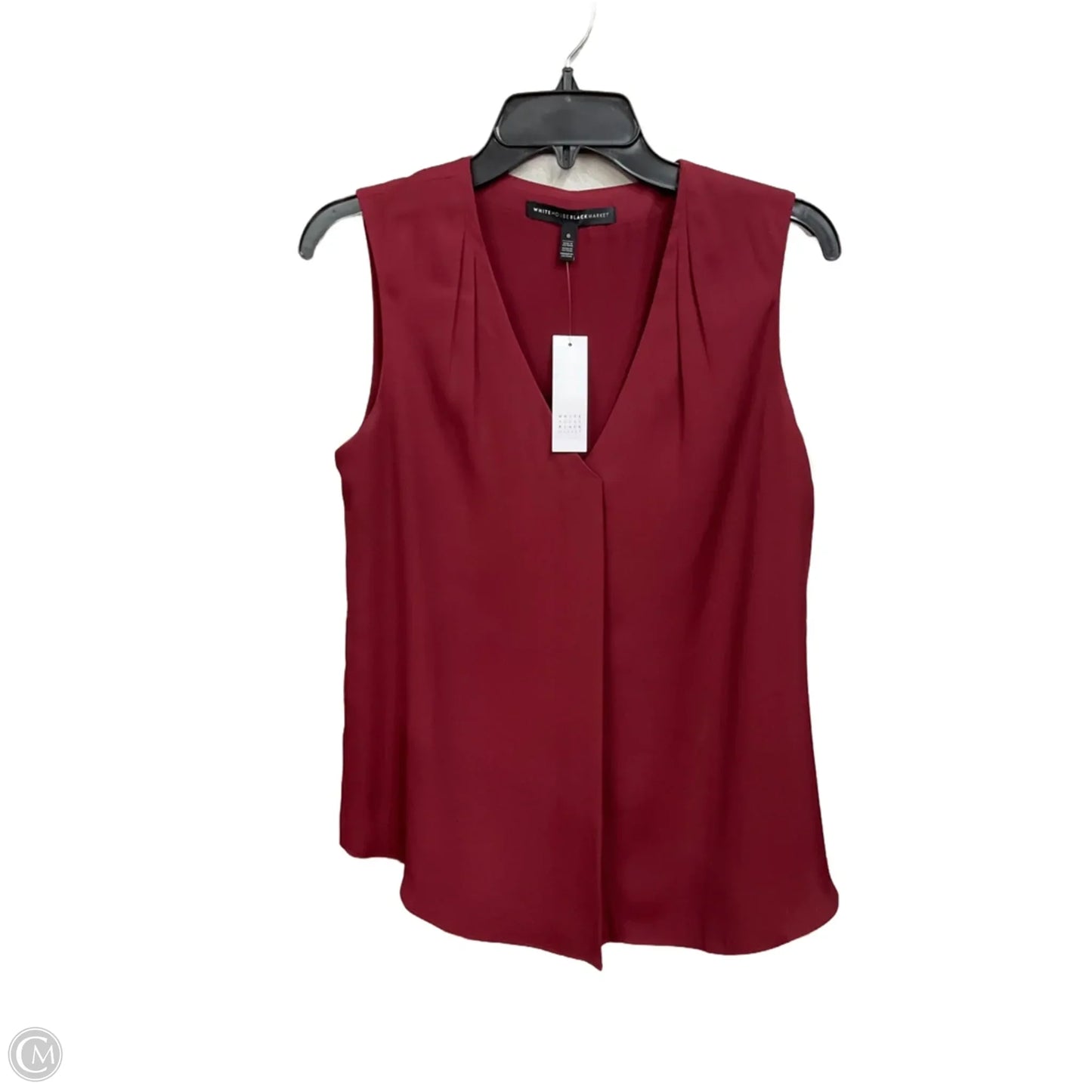 Top Sleeveless By White House Black Market In Maroon, Size: Xs