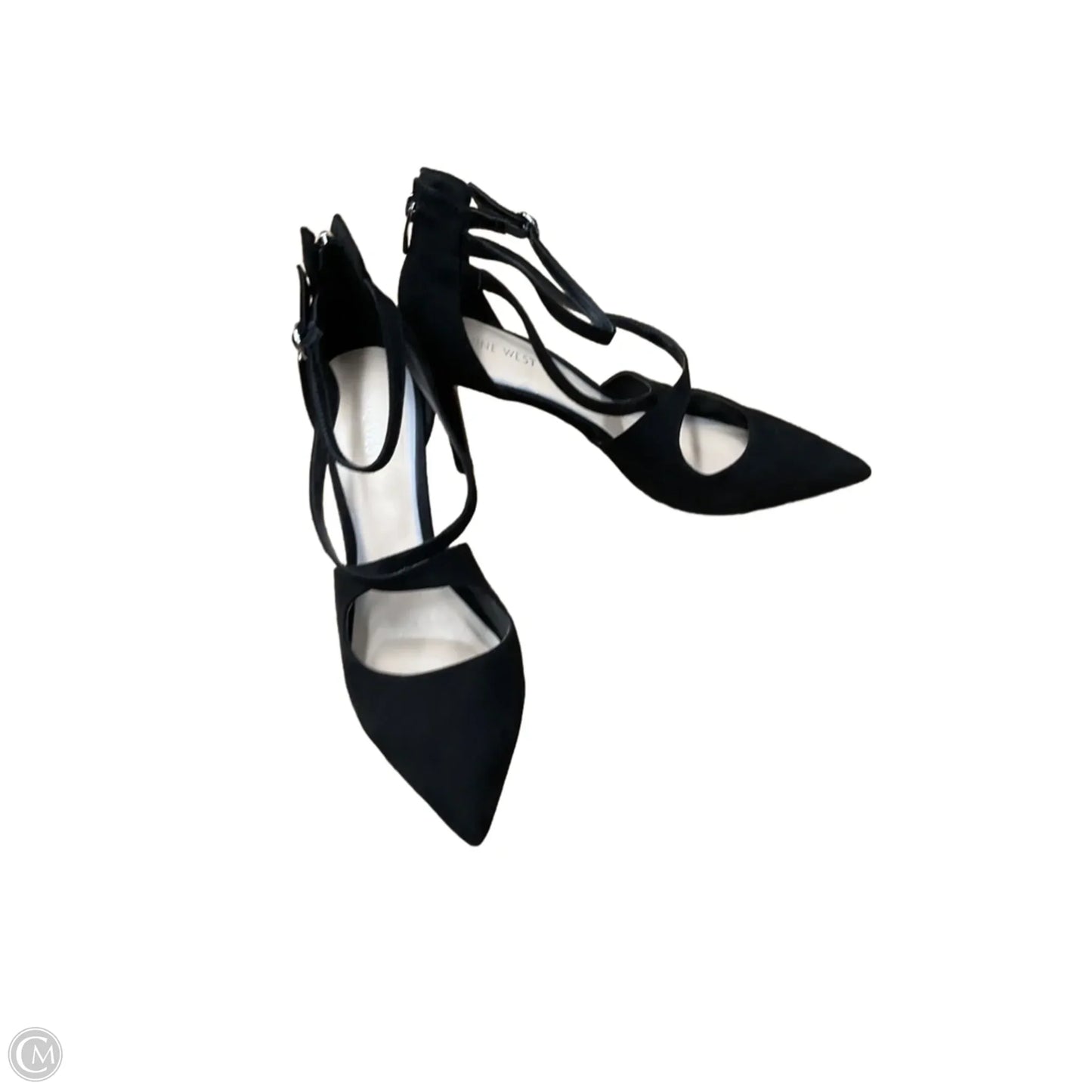 Sandals Heels Stiletto By Nine West In Black, Size: 10