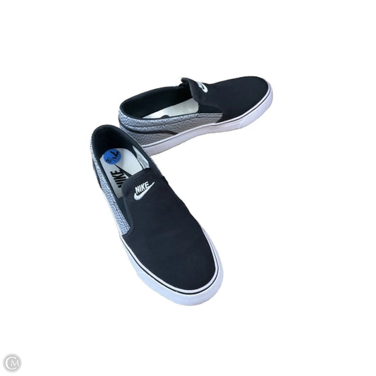 Shoes Flats By Nike In Black & Grey, Size: 7.5