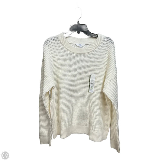 Sweater By Time And Tru In White, Size: Xl
