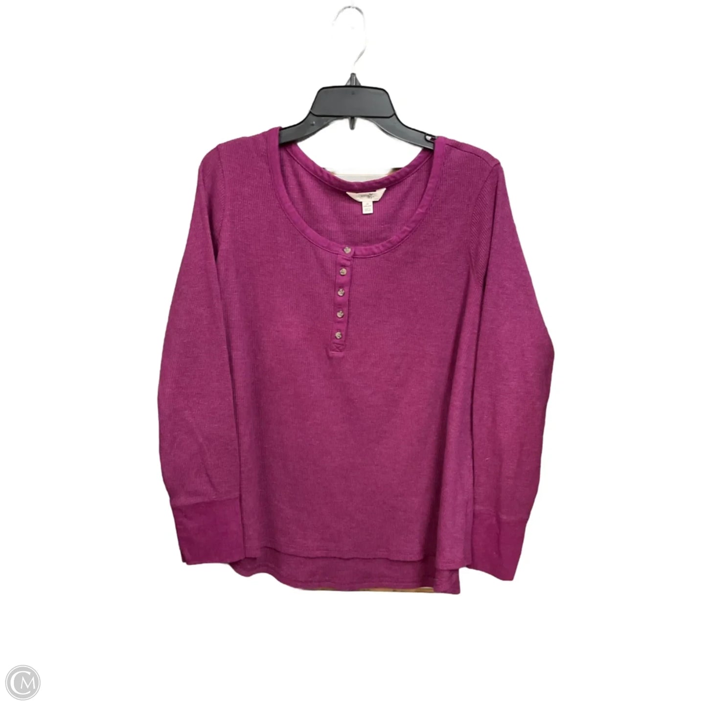 Top Long Sleeve By Terra & Sky In Purple, Size: 2x