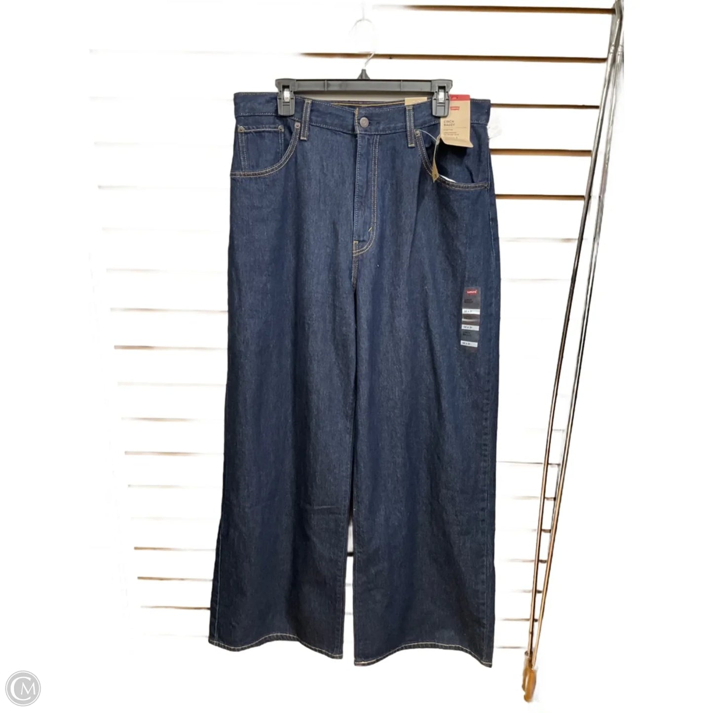 Jeans Wide Leg By Levis In Blue Denim, Size: 10
